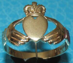 �y���������z�l�b�N���X�@secondhand 9ct yellow goldcladdaghring size wsecondhand 9ct yellow gold claddagh ring size w