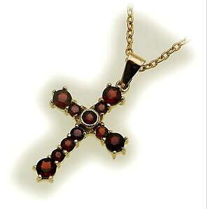 yzlbNX@NXS[hNXy_gfB[XCG[S[hcross m granat in gold 585 granat cross pendants ladies yellow gold 9037