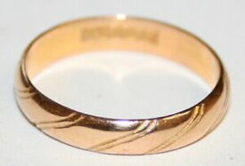 【送料無料】ネックレス　ゴールドヴィンテージサイズbeautiful 22ct gold vintage patterned wedding ring size n 12