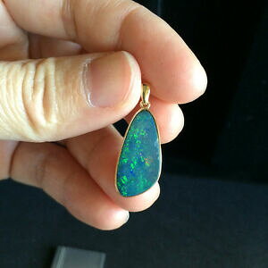 yzlbNX@_ubgopaly_g14k172gZbgamazing sparkling colors doublet opal pendant set solid 14k gold 172g