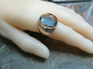 yzlbNX@[YS[hy[XgXg[OTCY14ct rose gold amp; blue paste stone ring size op xadod