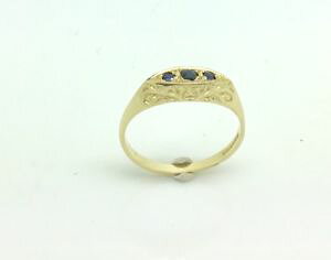 yzlbNX@3Tt@CA9ctS[hvictoran9ct gold repro victoran ring set with 3 sapphires
