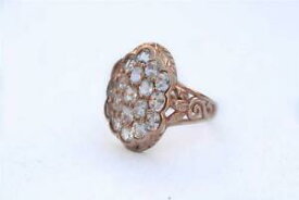 【送料無料】ネックレス　ニュー10kモルガナイト380 cttwサイズ8クラスタ 10k rose gold oval morganite 380 cttw ring size 8 cluster