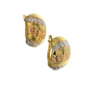 �y���������z�l�b�N���X�@oro giallobianco e rosa 18ktorecchini stampatiorecchini stampati fantasia in oro giallo, bianco e rosa 18kt