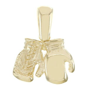 �y���������z�l�b�N���X�@�S�[���h�\���b�h�{�N�V���O�O���[�u�y���_���g��uk hallmarked 9ct gold solid boxing gloves pendant rrp 275 bp24_d