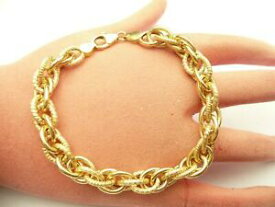 【送料無料】ネックレス　fab vintage solid 9ct gold fancy chunky cablechain bracelet 8grams 775inchfab vintage solid 9ct gold fancy chunky cable ch