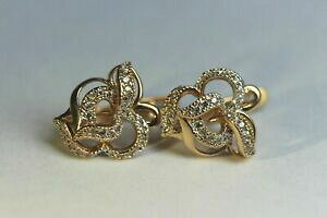 �y���������z�l�b�N���X�@���V�A�C�������O14k 585 gold russian earrings