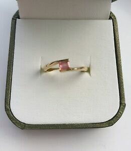 yzlbNX@ZCpadparadschaTt@CA18kOTCYlmceylon padparadscha sapphire 18k gold ring size lm with certificate