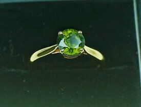 【送料無料】ネックレス　2ctジルコン9ctゴールドサイズn12rare2ct green zircon ring 9ct gold size n 12 natural untreated engagement rare