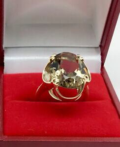 yzlbNX@9ctS[hNI[cTCYj129ct gold smokey quartz ring size j12