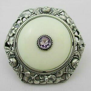 yzlbNX@Vo[[QgVeB[Vo[AWXgu[`A[ggreat quality silver jugenstil silver amp; amethyst brooch arts amp; crafts