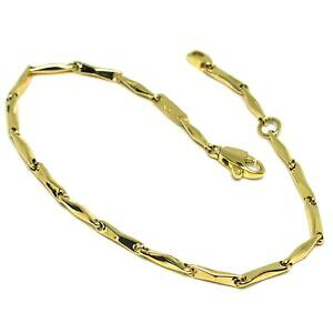 �y���������z�l�b�N���X�@�C�F���[�S�[���h18k 750�`���[�u17cmbracelet yellow gold 18k 750, inserted tubing, hollow, tube, length 17 cm