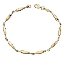 【送料無料】ネックレス　9ctイェローゴールドリンクgb4569ct yellow gold bracelet marquise link gold bracelet gb456