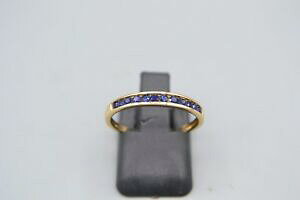 yzlbNX@9ctTt@CAG^jeB[O9ct gold sapphire half eternity ring