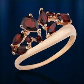 【送料無料】ネックレス　ロシア58514ctガーネットnwtrussian solid rose gold 585 14ct garnet, ring nwt beautiful