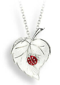 yzlbNX@y_gZbgzCgTt@CAjRo[Vo[egEVegEVnicole barr silver ladybird ladybug on leaf pendant set white sapphires