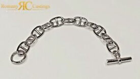 【送料無料】ネックレス　925 54g85インチスターリングアンカーリンクプラチナ925 sterling silver anchor link bracelet platinum dipped 85 inch stamped 54 g