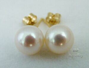 �y���������z�l�b�N���X�@hs10mm�s�A�X�C�������O14k�C�F���[�S�[���h�g�b�vhs round south sea cultured pearl 10mm stud earrings 14k yellow gold top grading