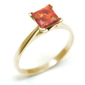 【送料無料】ネックレス　1ctカットオパール9ctゴールドop45ss2101ct princess cut inferno opal engagement ring 9ct gold op45 ss210