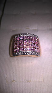 yzlbNX@sNTt@CA14k[YbLpink sapphire round ring 14k rose gold plating
