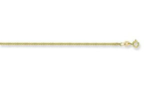 �y���������z�l�b�N���X�@�S�[���h�`�F�[��9ct gold traditional curb chain length 22 2mm wide 44gms