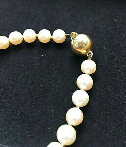 �y���������z�l�b�N���X�@akoya pearl bracelet with 9ct ball clasp75mm 80mmaaquality akoya pearl bracelet with 9ct ball clasp aa quality 75mm 80m