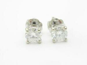 yzlbNX@kzCgS[hEhX^bhJ[lWCO14k white gold amp; genuine moissanite round stud 050ct tw g color screw earrings