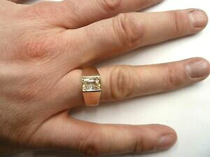 yzlbNX@\bhS[hQgzCgTt@CAOTCYO9ct solid gold gents white sapphire ring size u 12 66 grams