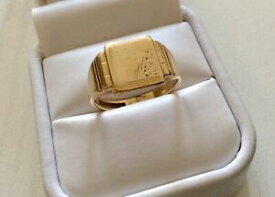 【送料無料】ネックレス　トイレヴィンテージ9ct9ctgood gents solid heavy vintage 9ct gold signet ring men’s heavy 9ct ring