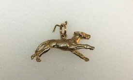 【送料無料】ネックレス　9ctグレーハウンドペンダント19cmincジャンプリング47gm9ct gold greyhound dog pendant 19cm inc jump ring 47gms