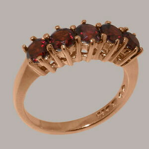 yzlbNX@[YS[hK[lbgOTCY9ct rose gold natural garnet womens eternity ring sizes j to z