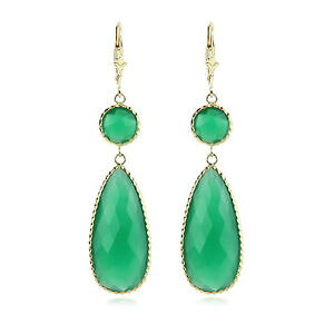 yzlbNX@V}mE14kCF[S[hCAO14k yellow gold gemstone earrings with dangling green onyx