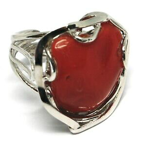 �y���������z�l�b�N���X�@925 ringred coral natural heartcabochonmade in italy925 silver ring, red coral natural heart, cabochon, made in italy