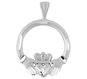 �y���������z�l�b�N���X�@�T�e��18�`�F�[��10ct�z���C�g�S�[���hcladdagh�y���_���g�l�b�N���X