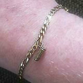 【送料無料】ネックレス　preloved 9ct gold bracelet with bullet charm engravedsuepreloved 9ct gold bracelet with bullet charm engraved sue