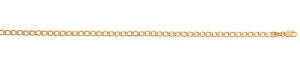 �y���������z�l�b�N���X�@375mm9ct1647gm9ct gold curb chain length 16 375mm wide 47gms