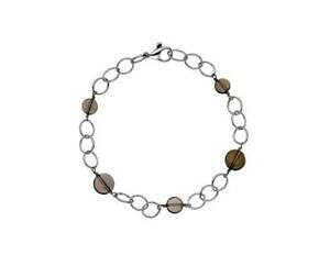 yzlbNX@9ctzCg7519cmNI[cj[9ct gold white serenity 7519cm bracelet smokey quartz