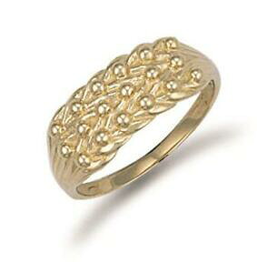 yzlbNX@CF[S[h3yellow gold light weight 3 row keeper ring