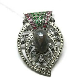 【送料無料】ネックレス　925スターリングセットヴィンテージペンダントbeautiful lady 925 sterling silver pave setting vintage pendant jewelry