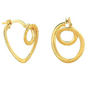 yzlbNX@S[hI[o`[ut[vCO14k gold fancy small circle in oval tube hoop earrings