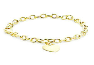 yzlbNX@9ctCF[S[h^Ox`[18cm79ct yellow gold heart tag belcher bracelet 18cm7