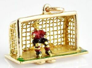 �y���������z�l�b�N���X�@�Q�I���O�W�F���Z�����B���e�[�W9ct �t�b�g�{�[���S�[���L�[�p�[273gvery rare georg jensen vintage 9ct gold charm football goalie 273g hallmarked