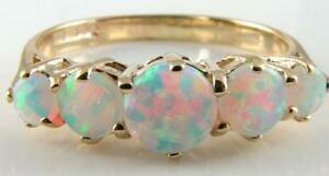 yzlbNX@9ct 9kyellow gold fiery opal eternity art decoins 5stone ring free resize9ct 9k yellow gold fiery opal eternity art deco i