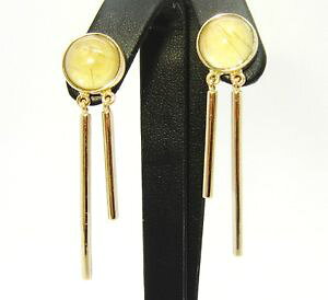 yzlbNX@fB[YCAO9ct3759kCF[S[hCG[`ladies dangle earrings 9ct 375, 9k yellow gold natural yellow rutilated quartz