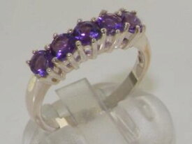 【送料無料】ネックレス　ホワイトゴールドアメジストリングサイズ9ct white gold natural amethyst womens eternity ring sizes j to z