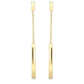 【送料無料】ネックレス　9ctイヤリングズ9ct gold bar drop earrings