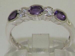 yzlbNX@zCgS[hAWXgOTCY10ct white gold natural amethyst amp; cz womens eternity ring sizes j to z
