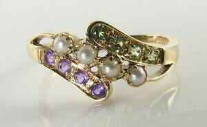 yzlbNX@suffragette 9k9ct gold pearl amethyst peridot art decoins eternity ringsuffragette 9k 9ct gold pearl amethyst peridot art