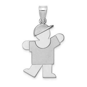 yzlbNX@y_gxk31614kzCg~fBAw14k white gold medium boy w hat on left engravable pendant xk316