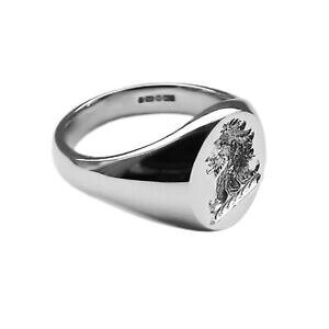 �y���������z�l�b�N���X�@11 x9mm925your11 x 9mm 925 silver your family crest signet rings uk hallmarked solid sterling